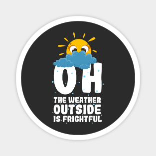 Oh, the weather outside is frightful Magnet